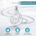 wholesale 925 Sterling Silver Moonstone Celtic Knot Compass Pendant Necklace-0-4