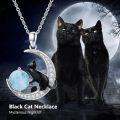 wholesale 925 Sterling Silver Moon & Cat Pendant Necklaces for Women - Blue Stone  Ideas-0-5