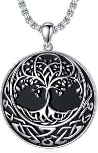 wholesale 925 Sterling Silver Tree of Life Pendant Norse Jewelry for Men -C-Viking Tree of Life I