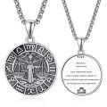 wholesale 925 Sterling Silver Zodiac Pendant With Astrological Design And Engraved Details-0-0