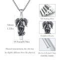 wholesale 925 Sterling Silver Guardian Angel Cross Pendant Necklace w/ 24 Rolo Chain-0-2