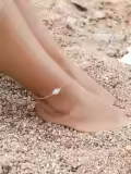 TOUPOP 925 Sterling Silver Gemstone Dainty Ankle Bracelet-0-4