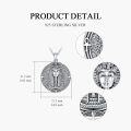 wholesale 925 Sterling Silver Egyptian Pharaoh Pendant Necklaces for Women and Men-0-4