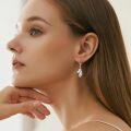 wholesale 925 Sterling Silver Hypoallergenic Dangle Horse Head Drop Earrings with Cubic Zirconia Stones for Women-0-2