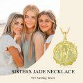 wholesale 14K Gold Sterling Silver Jade Tree of Life Necklace for Women-0-6