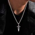 wholesale  Metal Norse Cross Viking Gungnir Necklace Odin's Spear Pendant Amulet -0-3