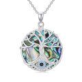 TOUPOP Sterling Silver Crystal Evil Eye Necklace Pendant Protection Gift-0-0