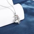 wholesale 925 Sterling Silver Hedgehog Pendant Necklace with Chain - Gifts for Women-0-2
