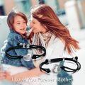 wholesale 925 Sterling Silver Mother Daughter Heart Charm Bracelet Set-0-1