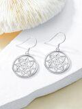 wholesale 925 Sterling Silver Celtic Knot Circle Drop Earrings for Women Irish  Ideas-0-2