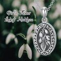 wholesale  Sterling Silver 12 Month Birth Flower Photo Locket Necklace Jewelry Gift -0-23