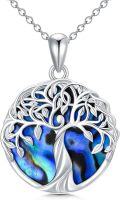 wholesale Celtic Tree Of Life Necklace 925 Sterling Silver Claddagh Tree Of Life Pendant Necklace, Celtic Tree Of Life Urn Necklaces For Ashes Jewelry For Women Men Christmas Anniversary Birthday Mothers Day, 18+2 Inch -0-0