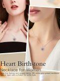 wholesale 925 Sterling Silver with 12 Birthstones Heart Celtic Necklace for Her-0-1