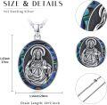 wholesale 925 Sterling Silver Patron Saint Medal Pendant Necklace for Men (2 5mm 22 +2 Rolo Chain)-0-1