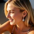 wholesale 925 Sterling Silver Mountain Dangle Earrings-0-9