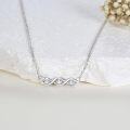 wholesale 925 Sterling Silver Infinity Knot Cubic Zirconia Pendant Necklace for Women-0-2