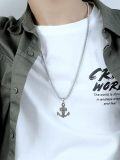 wholesale Anchor Necklace 925 Sterling Silver Anchor Pendant Ocean Sailor Necklace Navy Pendant Christmas Fathers Day Birthday Gifts For Men -0-1