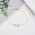 wholesale 14K Gold Crystal Cat Charm Bracelet for Women (0.23ct)-0-4