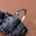 wholesale 925 Sterling Silver Turquoise Genuine Vintage Native American Boho Adjustable Bangle Cuff Bracelet for Women (S M L)-0-1
