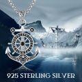 wholesale 925 Sterling Silver Anchor & Compass Pendant Norse Viking Jewelry for Men Women Gifts -0-5