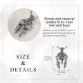 wholesale 925 Sterling Silver Spartan Helmet Pendant Necklace-0-3
