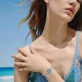 wholesale 925 Sterling Silver Compass Bracelet Wholesale With Blue Inlay And Charm Tools-0-5