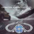 wholesale 925 Sterling Silver Compass Bracelet Wholesale With Blue Inlay And Charm Tools-0-6