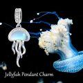 wholesale 925 Sterling Silver Jellyfish Charm Beads Fits Bracelets Necklace Jewelry for Women-0-4