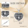 TOUPOP Sterling Silver & Crystal Sweet 16 Birthday Photo Locket Necklace-0-3
