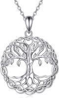 wholesale 925 Sterling Silver Tree of Life Pendant Necklace Norse s for Her Him-0-0