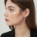 wholesale 925 Sterling Silver Butterfly Hoop Earrings Dark Oxidized Finish For Women-0-3
