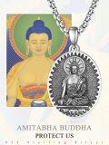 wholesale 925 Sterling Silver Buddha Pendant Necklace  - Meditation Zen Spiritual Jewelry for Men Women Gift-0-5