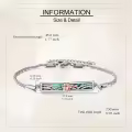 wholesale 925 Sterling Silver Abalone Shell Mermaid Design Charm Bracelet Wholesale for Women-0-4
