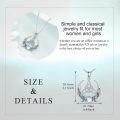 wholesale 925 Sterling Silver Celtic Knot Crescent Moon Pendant Necklace With Abalone Shell Moonstone-0-5