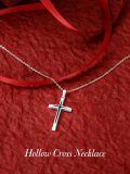 TOUPOP 925 Sterling Silver Cross Pendant Necklace Classic Faith Jewelry For Women Men-0-3