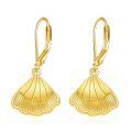 wholesale 925 Sterling Silver Plated Gold Shell Drop Earrings Minimalist s for Her-0-0