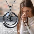 wholesale  925 Sterling Silver Rose Cremation Jewelry Heart Urn Pendant Necklace with Funnel and Fill Tool - 24 Chain-0-1