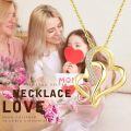 wholesale Gold/Silver Infinity Love Heart Necklace for Grandma Gifts Jewelry S925 Sterling Silver Grandmother Mom Granddaughter Mother's Day Birthday Gifts Rose Gold/Golden Tone-0-3