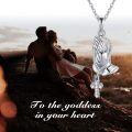 wholesale Gold 925 Sterling Silver Cross Pendant with Praying Hands Necklace for Women and Men-0-3