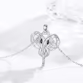 wholesale 925 Sterling Silver Celtic Knotwork Elephant Head Pendant Necklace for Women Luck Charm s-0-4