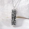 wholesale TOUPOP Tree Of Life Cremation Jewelry For Ashes, Cylinder Bar Urn Necklaces For Ashes Sterling Silver Family Tree Keepsake Necklace For Ashes Memorial Gifts For Women Mom Wife Sister -0-4