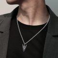 wholesale  Black Arrowhead Norse Rune Pendant Necklace for Men-0-4