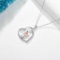 wholesale 925 Sterling Silver Love You Forever Snowman Pendant Necklace for Women-0-3