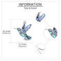 wholesale 925 Sterling Silver Hummingbird Necklace Wholesale Turquoise Inlay-0-21