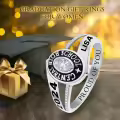 TOUPOP 925 Silver/10k/14k/18k Gold Custom Graduation Class Ring For Women-0-1