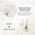 wholesale 925 Sterling Silver Grim Reaper & Chick Moon Charm Leverback Earrings Gifts for Women Girls-0-3