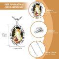 wholesale 925 Sterling Silver Guardian Angel Pendant Necklace for Men Women Catholic Religious Protector Amulets Necklaces-0-2