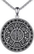 wholesale  Mayan Sun Symbol Pendant Necklace with Chain 24 Length-0-0