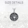 wholesale 925 Sterling Silver Medusa Pendant Necklace with Snake Head Design - Gothic  for Women and Men-0-3