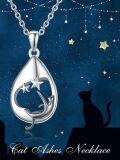wholesale 925 Sterling Silver Teardrop Starfish Cremation Jewelry Pendant with Funnel Set for Ash Keepsake Memorial Gift-0-5